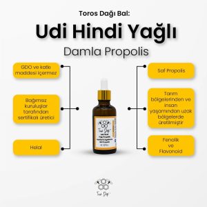 Toros Dağı Udi Hindi Yağlı Propolis Damla 50 ml