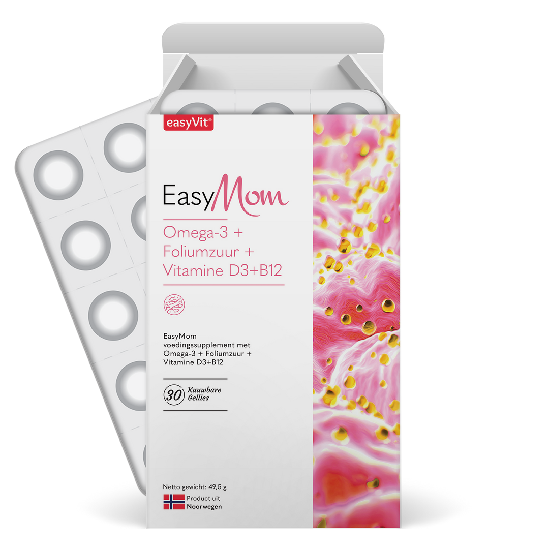 EasyVit EasyMom Omega 3 & Folik Asit & Vitamin D3 & B12 - Görsel 1