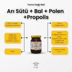 Toros Dağı Ari Sütü, Bal, Polen, Propolis Karışımı 225 gr