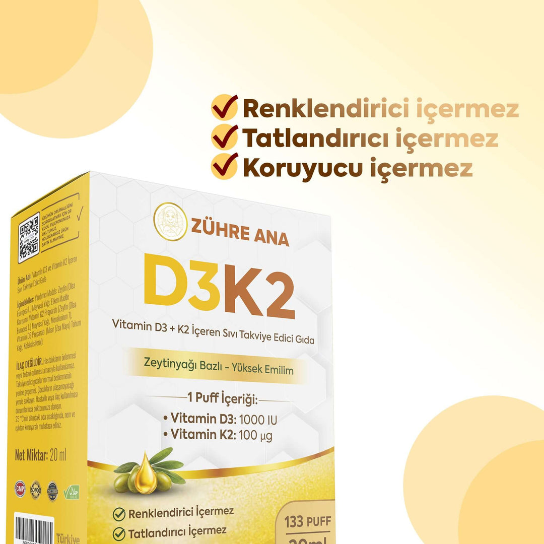 WhatsApp Image 2026-08-24 at 23.25.24 Zühre Ana Vitamin D3 & K2 - 20 ml - Görsel 1